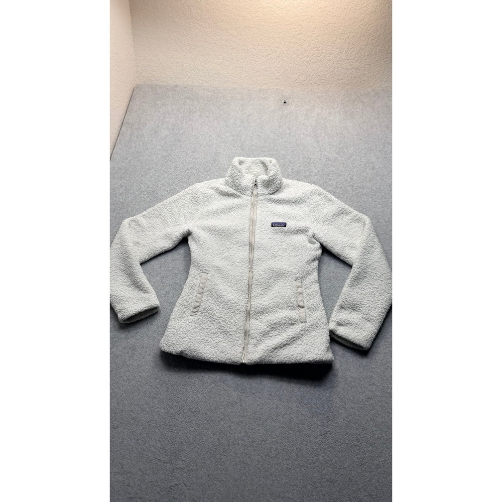 Patagonia Womens Los Gatos Full Zip Fleece Jacket Cream White Medium 25197